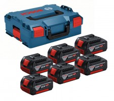 Bosch 1600A02A2S Battery Set 6 x 4.0Ah Li-ion Batteries & L-Boxx Case (No charger) £349.00